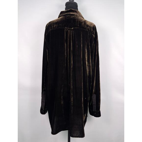 Dear John Hazel Chocolate Tunic Blouse M - Picture 7 of 15